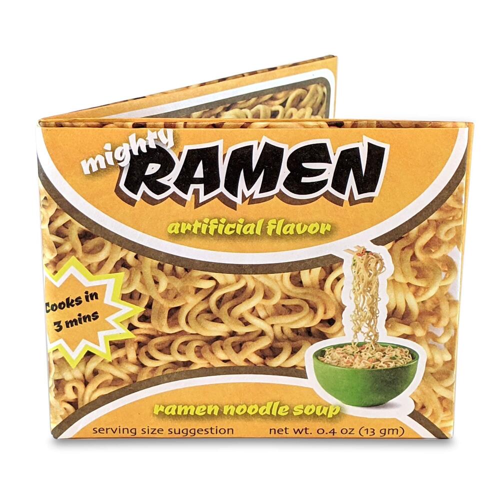 2846 Ramen-Themed Wallet, Unisex-Adult, Tyvek, Yellow, Cartoon, Themed